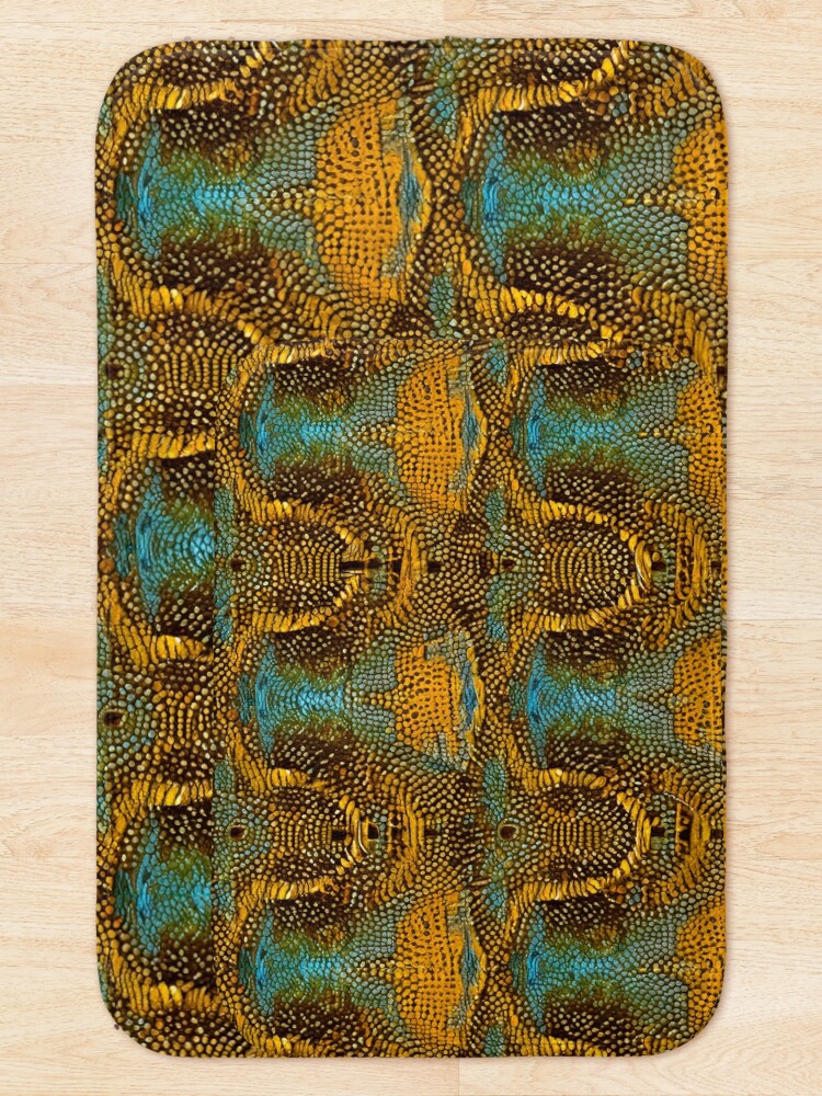 Thumbnail 5 of 6, Bath Mat, Snake Pattern designed and sold by Pattern-life-.