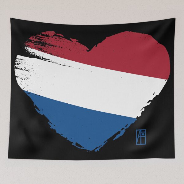 Item preview, I love my country. I love the Netherlands. I am a patriot. In my heart, there is always the flag of the Netherlands. designed and sold by ArtProjectShop.