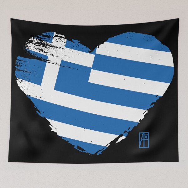 Item preview, I love my country. I love Greece. I am a patriot. In my heart, there is always the flag of Greece. designed and sold by ArtProjectShop.