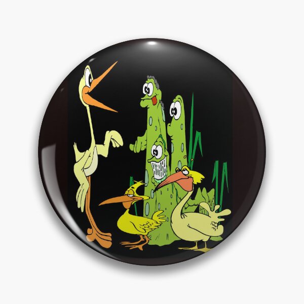 Item preview, Birds with Swamp Creatures Fantasy Whimsical Funny Comic Print  designed and sold by posterbobs.