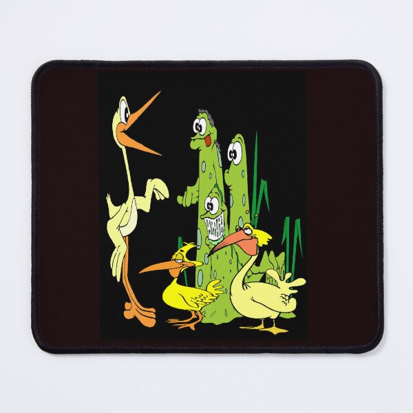 Item preview, Birds with Swamp Creatures Fantasy Whimsical Funny Comic Print  designed and sold by posterbobs.