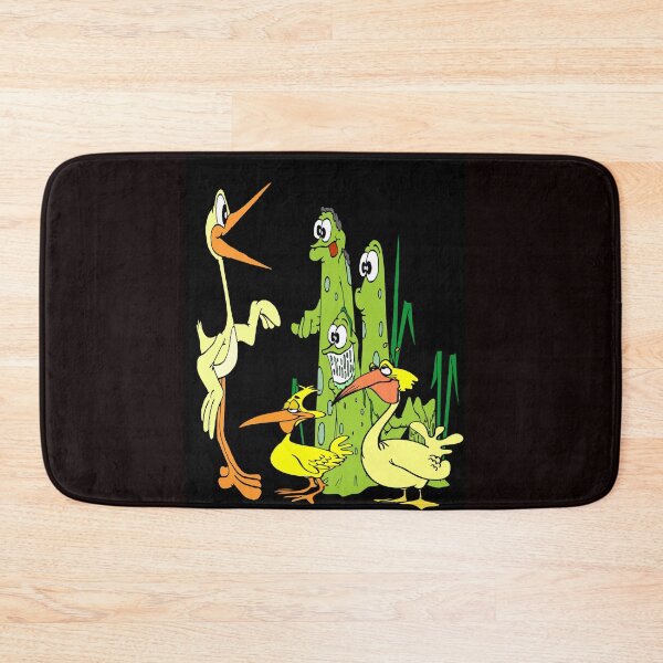 Item preview, Birds with Swamp Creatures Fantasy Whimsical Funny Comic Print  designed and sold by posterbobs.