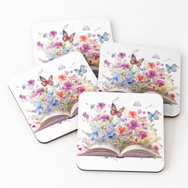 Item preview,  Enchanting Flowers and Butterflies Book designed and sold by fluidwatercolor.