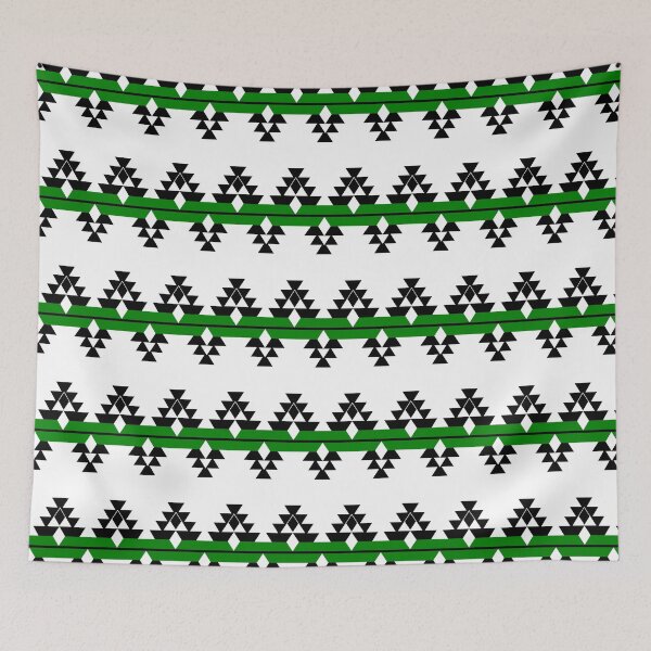 Item preview, Green Native Woven Stories designed and sold by NDNlook.