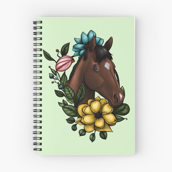 Item preview, Bay Horse Head with Flower Wreath designed and sold by Chaylynn Smith.