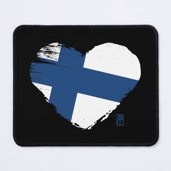 Item preview, I love my country. I love Finland. I am a patriot. In my heart, there is always the flag of Finland. designed and sold by ArtProjectShop.