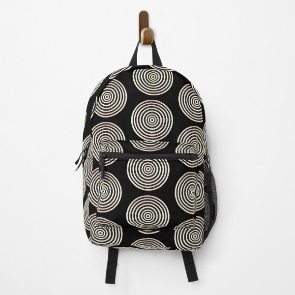 Item preview, Golden rings pattern on black background designed and sold by randrdesign.