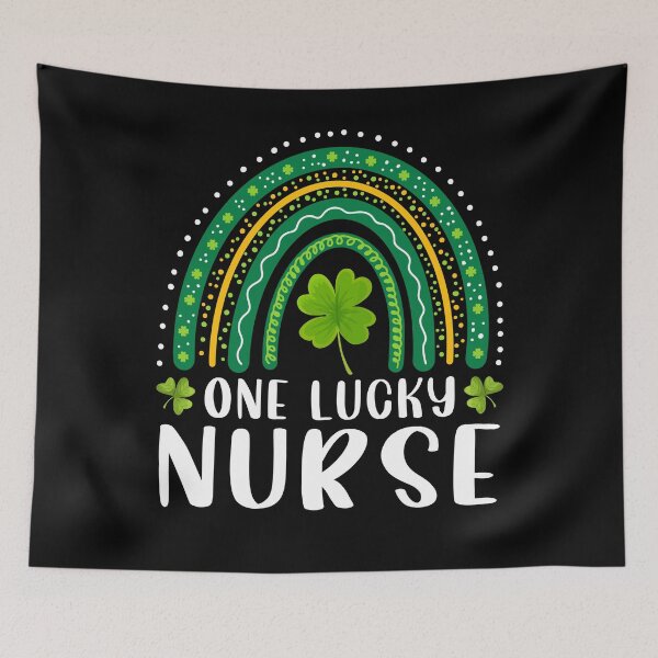 Item preview, One Lucky Nurse Rainbow Saint Patrick's Day Irish Nursing designed and sold by MobyStickers.