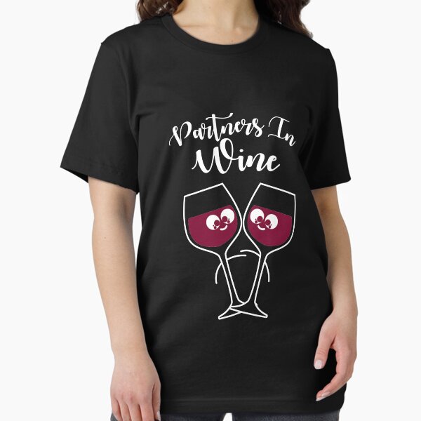 Artikel-Vorschau von Partners In Wine Shirt Lustiges Weinliebhaber-Shirt Wein-Shirt, designt und verkauft von catcatcatlife.