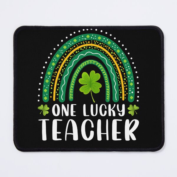 Item preview, One Lucky Teacher Rainbow Saint Patrick's Day Irish School designed and sold by MobyStickers.