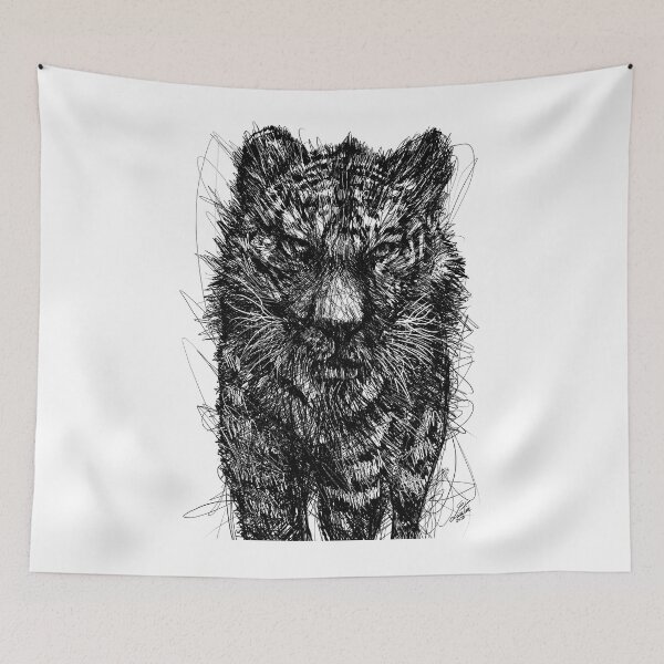 Item preview, TIGER - ink painting .1 designed and sold by lautir.