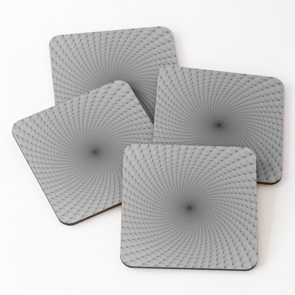 Item preview, Black and White Mandelbrot Vortex (Centered) designed and sold by MultipliedJoy.
