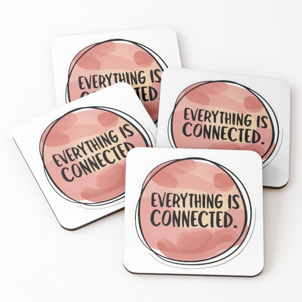 Item preview, Zen Circle 'Everything is Connected' Watercolor Art designed and sold by NiftyWrx.