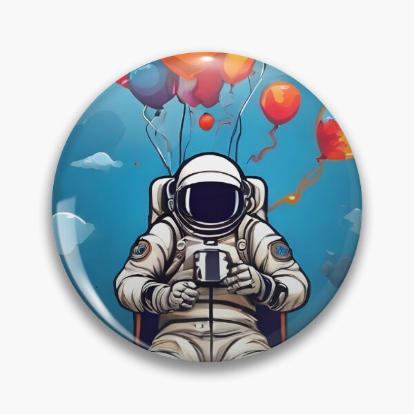 Item preview, Cosmic Balloon Odyssey: Psychedelic Astronaut Soars designed and sold by WAUZ.