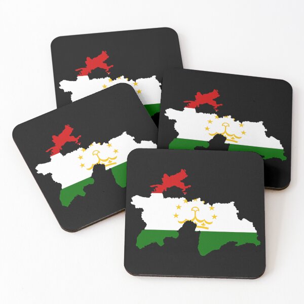 Item preview, Flag Map of Tajikistan designed and sold by feether-store.