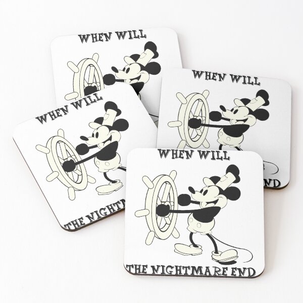 Item preview, Steamboat Willie Nightmare Meme designed and sold by cow-goes-moo.