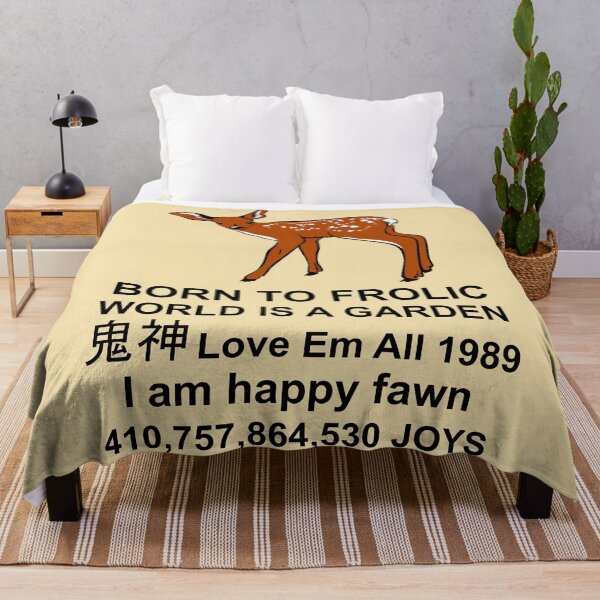 Item preview, Born To Frolic - Meme, Cute Fawn, Oddly Specific designed and sold by SpaceDogLaika.