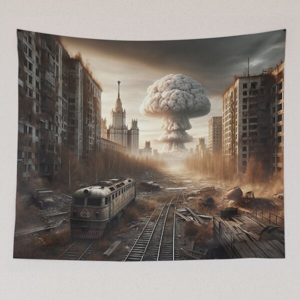 Item preview, Echoes of Silence: A Nuclear Dawn's Quietude designed and sold by ArtComixHaven.