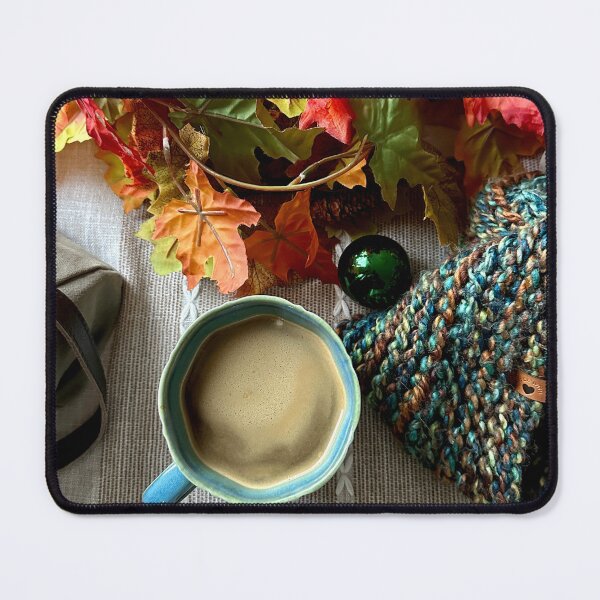 Item preview, Cozy Leaves & Coffee at the Makeup Table designed and sold by hannahcapps.
