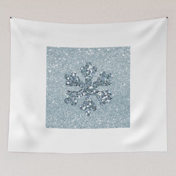Item preview, Aquamarine Snowflake (Photo of Glitter - Not Reflective) designed and sold by moondreamsmusic.
