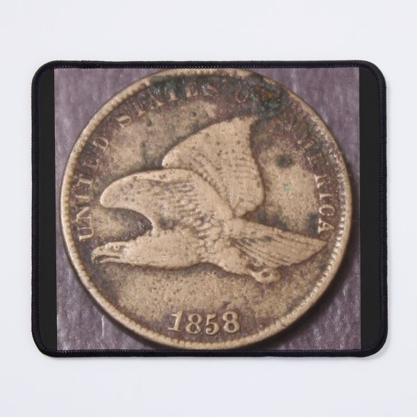 Item preview, `1858 SL Flying Eagle Cent Fine With Problems One Penny designed and sold by coinsxcrochet.