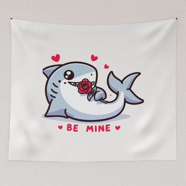 Item preview, Shark Valentine's Day Be Mine designed and sold by LemuellTrends.