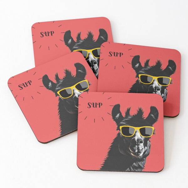 Item preview, Cool Black Llama With Sunglasses designed and sold by Mariana Piana.