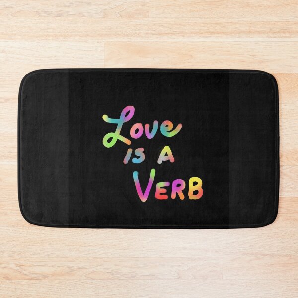 Item preview,   Love is a Verb in neon designed and sold by seahorse crossing.
