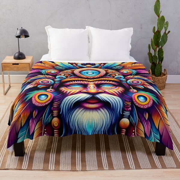 Item preview, Ethereal Guardian: A Kaleidoscope of Tribal Wisdom designed and sold by Vitalka-uk.