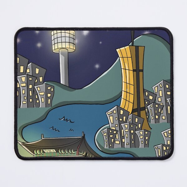 Item preview, Night lights Seoul, Korea designed and sold by Art Beyond The Brush.