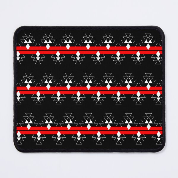 Item preview, Red on Black Native Woven Stories designed and sold by NDNlook.