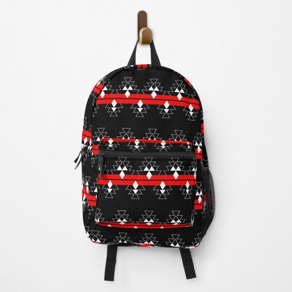 Item preview, Red on Black Native Woven Stories designed and sold by NDNlook.