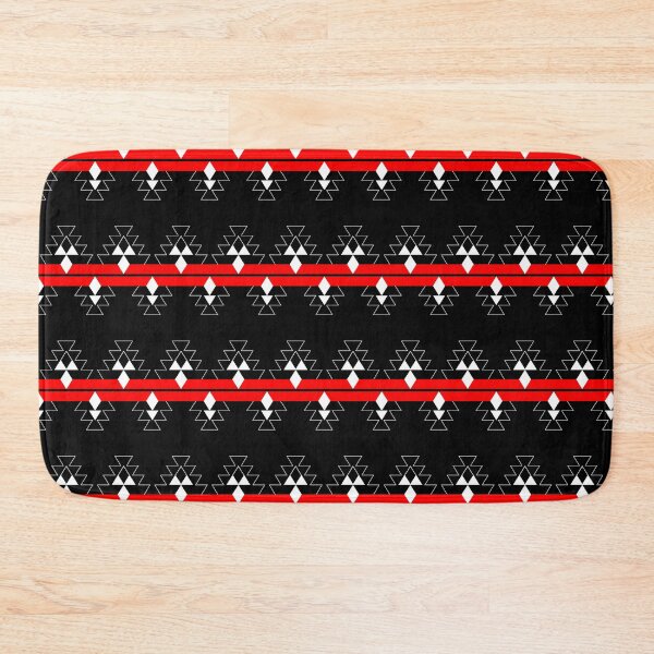 Item preview, Red on Black Native Woven Stories designed and sold by NDNlook.