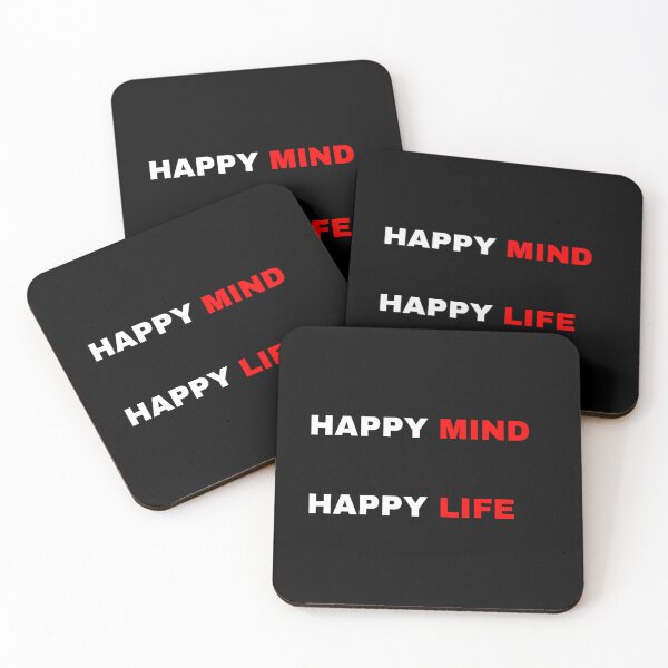 Item preview, happy mind happy life Motivational Quote designed and sold by SMARTKIT  DESIGNAGENCY.