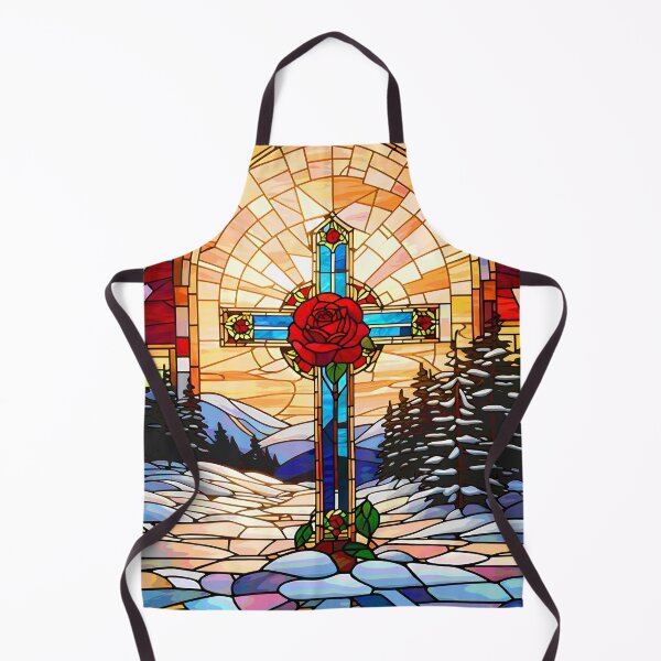 Item preview, Stained Glass Rose Cross of the Rosicrucians designed and sold by Occult Designs.