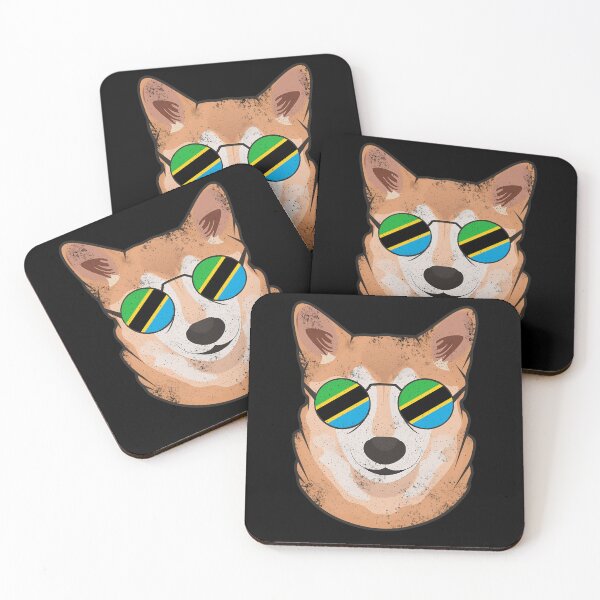 Item preview, Vintage Patriotic Shiba Inu Tanzanian Flag designed and sold by feether-store.