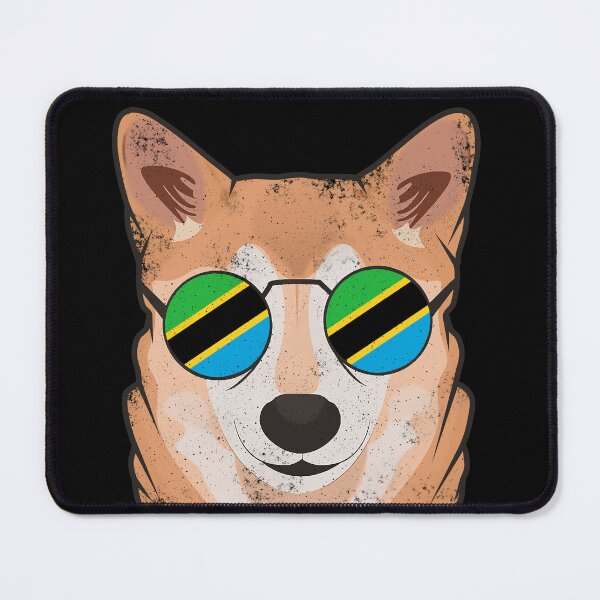 Item preview, Vintage Patriotic Shiba Inu Tanzanian Flag designed and sold by feether-store.