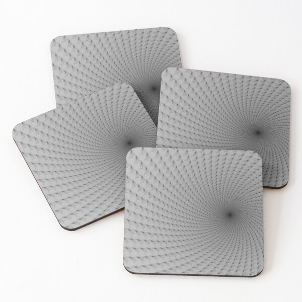 Item preview, Black and White Mandelbrot Vortex (Offset) designed and sold by MultipliedJoy.