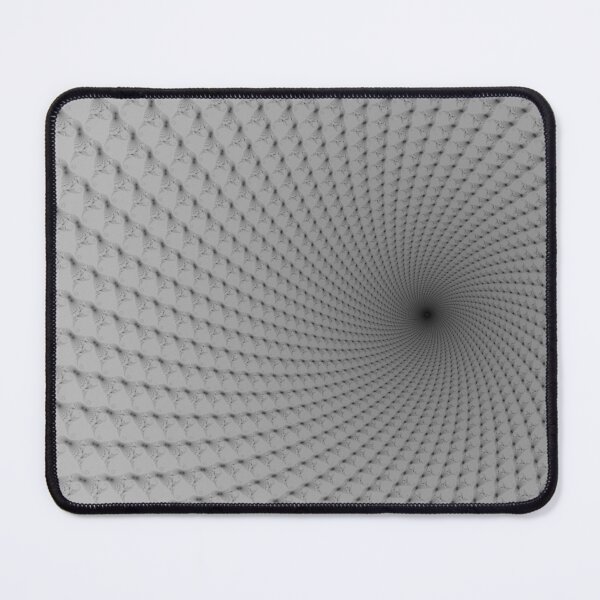 Item preview, Black and White Mandelbrot Vortex (Offset) designed and sold by MultipliedJoy.