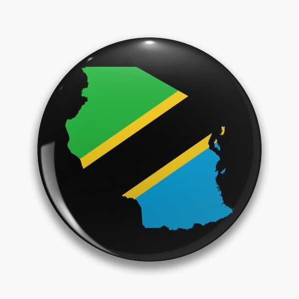 Item preview, Flag Map of Tanzania designed and sold by feether-store.