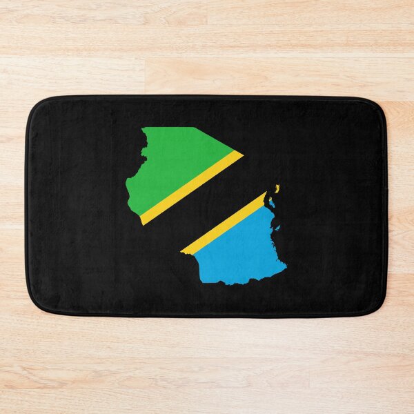 Item preview, Flag Map of Tanzania designed and sold by feether-store.
