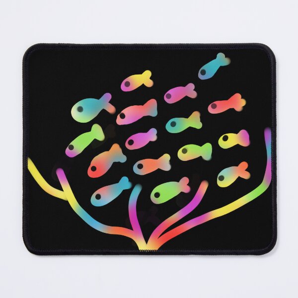 Item preview, neon school of fish designed and sold by seahorse crossing.