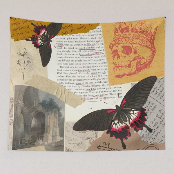 Item preview, Gothic Aesthetic themed Butterfly Shirt designed and sold by WhiteCatGraphic.