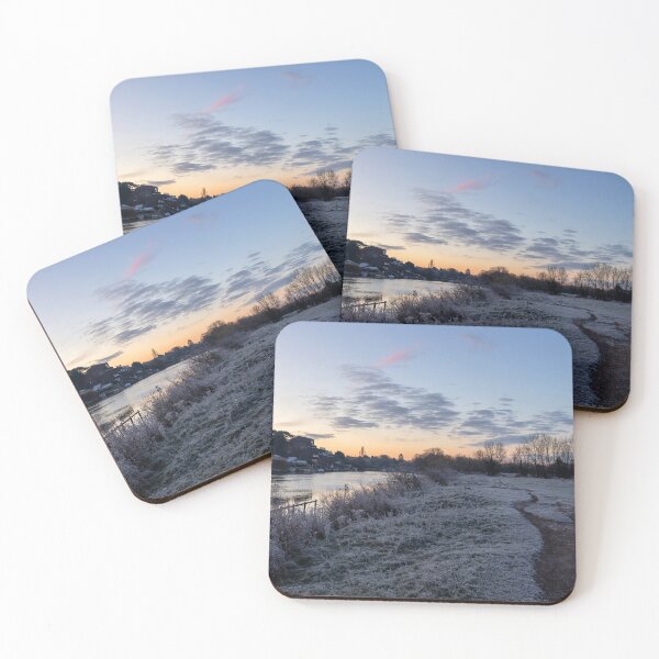 Item preview, Frosty sunrise, riverside, Chester, Cheshire, UK designed and sold by EDHPhotography.