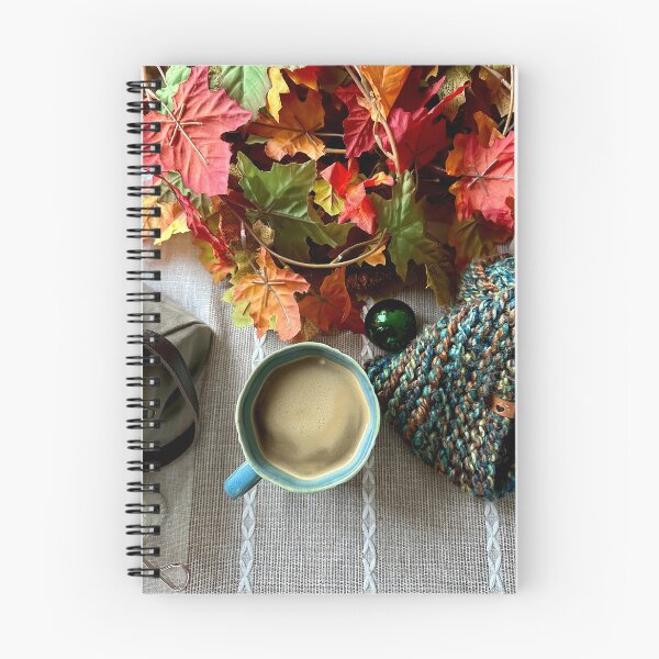 Item preview, Cozy Leaves & Coffee at the Makeup Table designed and sold by hannahcapps.