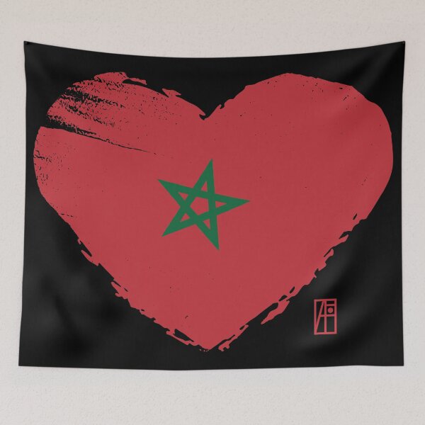 Item preview, I love my country. I love Morocco. I am a patriot. In my heart, there is always the flag of Morocco. designed and sold by ArtProjectShop.