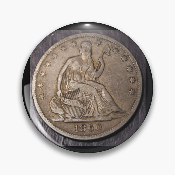 Item preview, 1860 Seated Liberty Half Dollar Choice VF XF Fifty Cents designed and sold by coinsxcrochet.