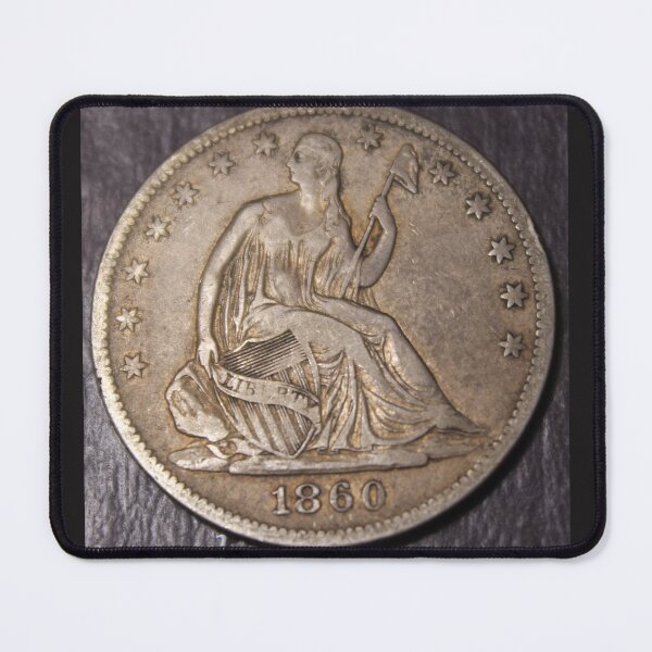 Item preview, 1860 Seated Liberty Half Dollar Choice VF XF Fifty Cents designed and sold by coinsxcrochet.