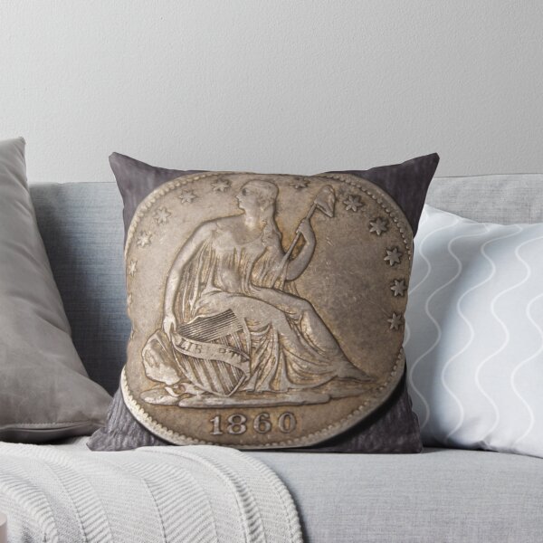 Item preview, 1860 Seated Liberty Half Dollar Choice VF XF Fifty Cents designed and sold by coinsxcrochet.