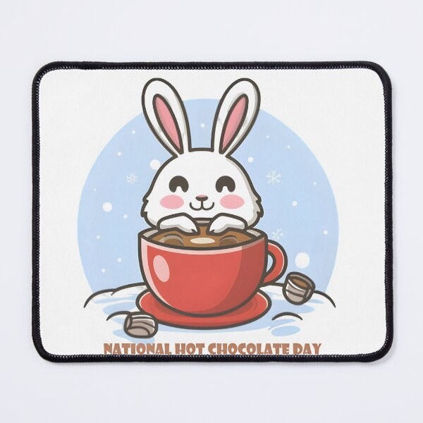 Item preview, Rabbit drinking hot chocolate designed and sold by r105.